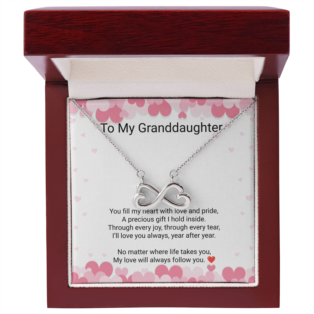 Granddaughter Endless Love Necklace – Heartfelt Gift from Grandma