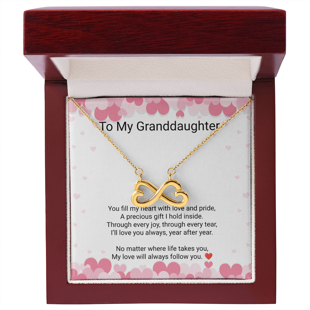 Granddaughter Endless Love Necklace – Heartfelt Gift from Grandma