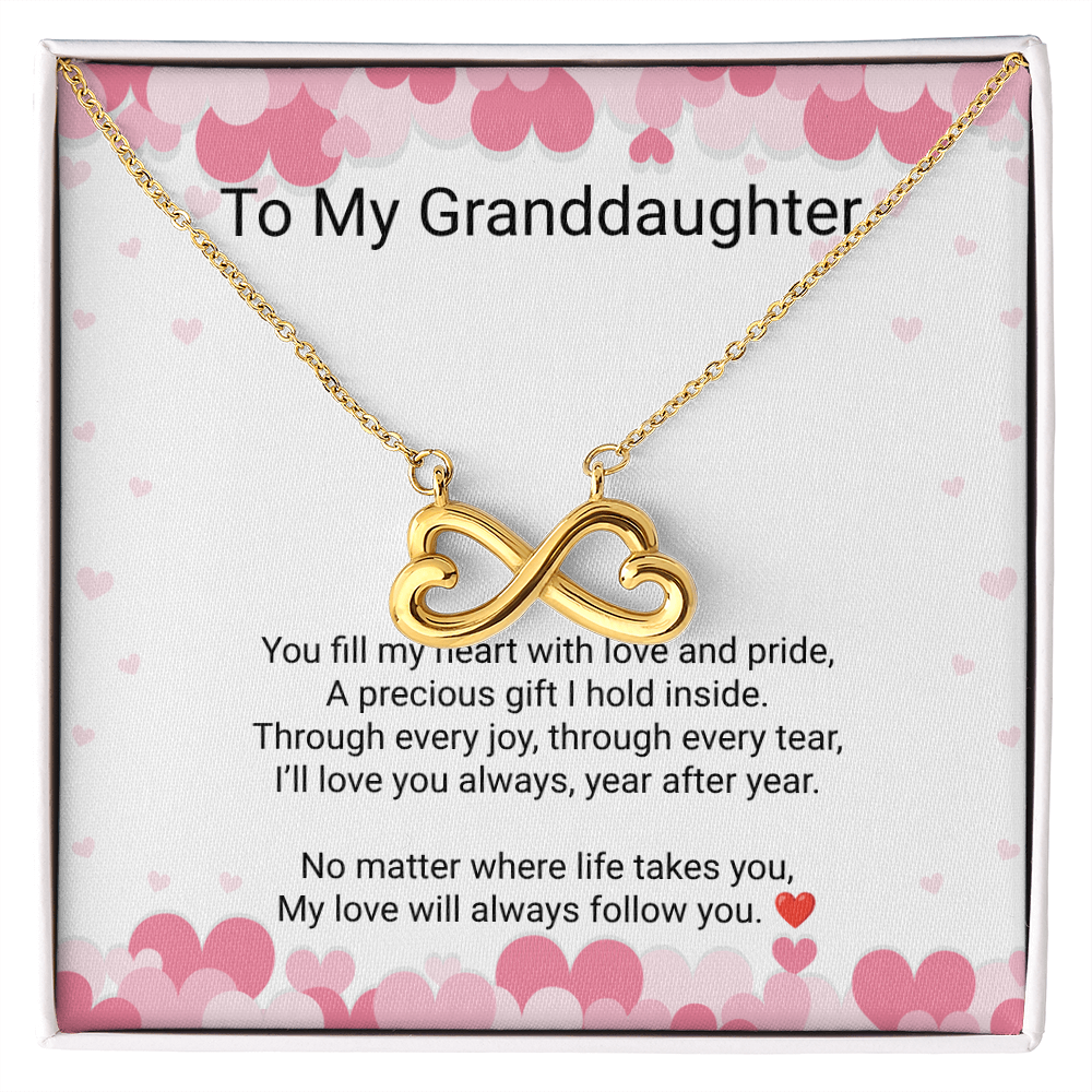 Granddaughter Endless Love Necklace – Heartfelt Gift from Grandma